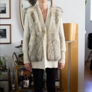 Rebecca Taylor Faux Fur Sweater